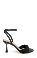 Black | Nannette Ankle Strap Sandals Side