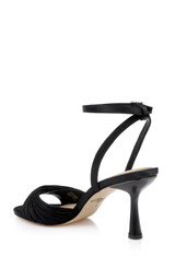 Black | Nannette Ankle Strap Sandals Back Side