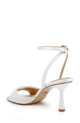 Ivory | Nannette Ankle Strap Sandals Back Side