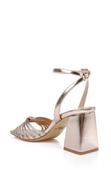 Rose Leather | Nariah Cage Block Heel Sandals Back Side
