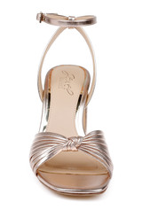 Rose Leather | Nariah Cage Block Heel Sandals Front