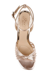 Rose Leather | Nariah Cage Block Heel Sandals Top