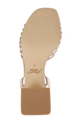 Rose Leather | Nariah Cage Block Heel Sandals Sole