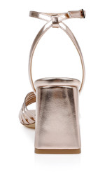 Rose Leather | Nariah Cage Block Heel Sandals Back