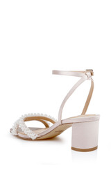 Champagne | Ninnette Mid Heel Sandals Back Side