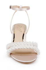 Champagne | Ninnette Mid Heel Sandals Front