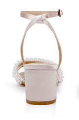 Champagne | Ninnette Mid Heel Sandals Back