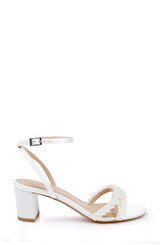 Ivory | Ninnette Mid Heel Sandals Side