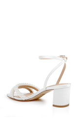 Ivory | Ninnette Mid Heel Sandals Back Side