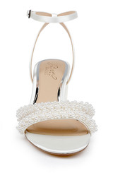 Ivory | Ninnette Mid Heel Sandals Front