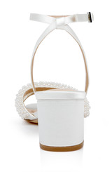 Ivory | Ninnette Mid Heel Sandals Back