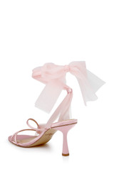 Pink Pink | Norris Ankle Wrap Sandals Back Side