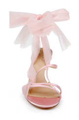 Pink Pink | Norris Ankle Wrap Sandals Front