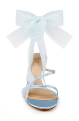 Sky Blue | Norris Ankle Wrap Sandals Front