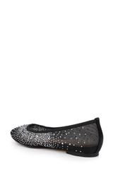 Black Mesh | Nuala Mesh Flats Back Side