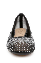 Black Mesh | Nuala Mesh Flats Front