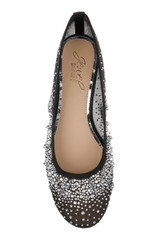 Black Mesh | Nuala Mesh Flats Top