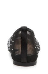 Black Mesh | Nuala Mesh Flats Back