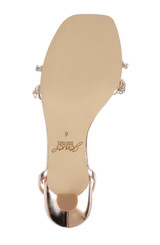 Rosegold Metallic | Nayla Kitten Heel Sandals Sole