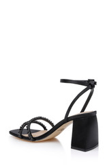 Black | Nella Block Heel Sandals Back Side