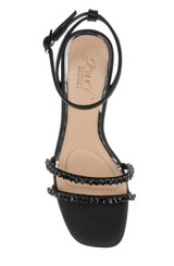 Black | Nella Block Heel Sandals Top