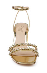 Gold Metallic | Nella Block Heel Sandals Front