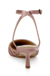 Blush | Fable Pointed Toe Kitten Heels Back