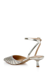 Gold Metallic | Fable Pointed Toe Kitten Heels Back Side