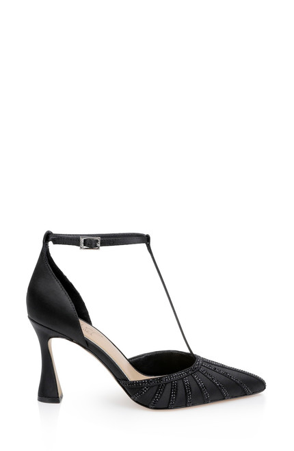 Black | Faithlyn d'Orsay T-Strap Pumps Side