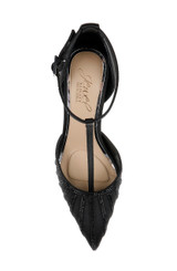 Black | Faithlyn d'Orsay T-Strap Pumps Top