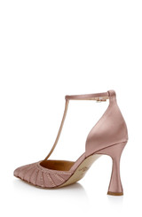 Blush | Faithlyn d'Orsay T-Strap Pumps Back Side