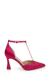 Passion Pink | Faithlyn d'Orsay T-Strap Pumps Side