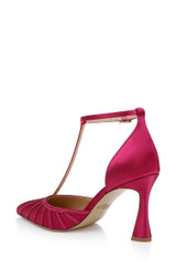 Passion Pink | Faithlyn d'Orsay T-Strap Pumps Back Side