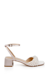 Champagne | Fallon Block Heel Sandals Side