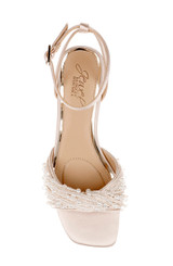 Champagne | Fallon Block Heel Sandals Top