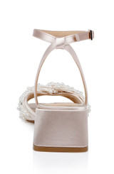 Champagne | Fallon Block Heel Sandals Back