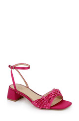 Passion Pink | Fallon Block Heel Sandals Front Side