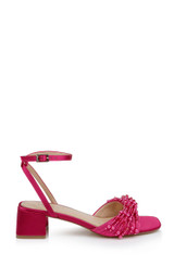 Passion Pink | Fallon Block Heel Sandals Side