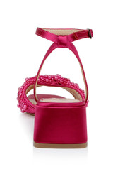 Passion Pink | Fallon Block Heel Sandals Back
