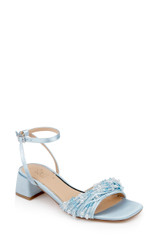 Sky Blue | Fallon Block Heel Sandals Front Side