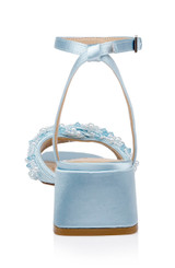 Sky Blue | Fallon Block Heel Sandals Back