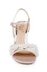 Champagne | Fanny Pearl Stiletto Heel Sandals Front