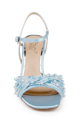 Sky Blue | Fanny Pearl Stiletto Heel Sandals Front