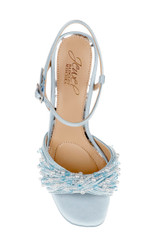 Sky Blue | Fanny Pearl Stiletto Heel Sandals Top