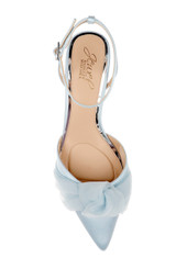 Sky Blue | Favor Pointed Toe Kitten Heels Top