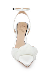 Ivory | Federica Ankle Strap Pumps Front