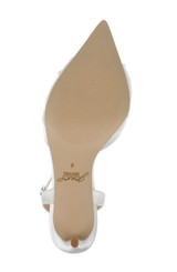 Ivory | Federica Ankle Strap Pumps Sole