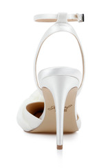 Ivory | Federica Ankle Strap Pumps Back