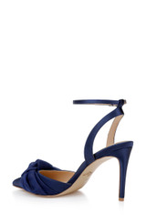 Navy | Federica Ankle Strap Pumps Back Side