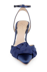 Navy | Federica Ankle Strap Pumps Front